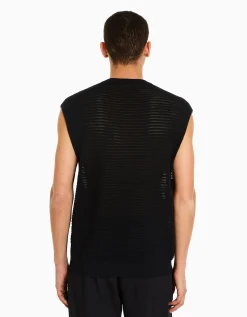 HOMME BERSHKA Pulls et gilets*Gilet sans manches résille