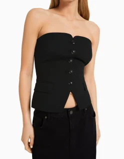 FEMME BERSHKA Vestes*Gilet tailoring épaules dénudées
