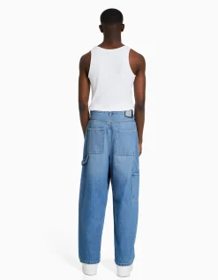 HOMME BERSHKA Vêtements*Jean baggy carpenter