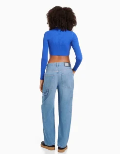 FEMME BERSHKA Jeans*Jean baggy carpenter