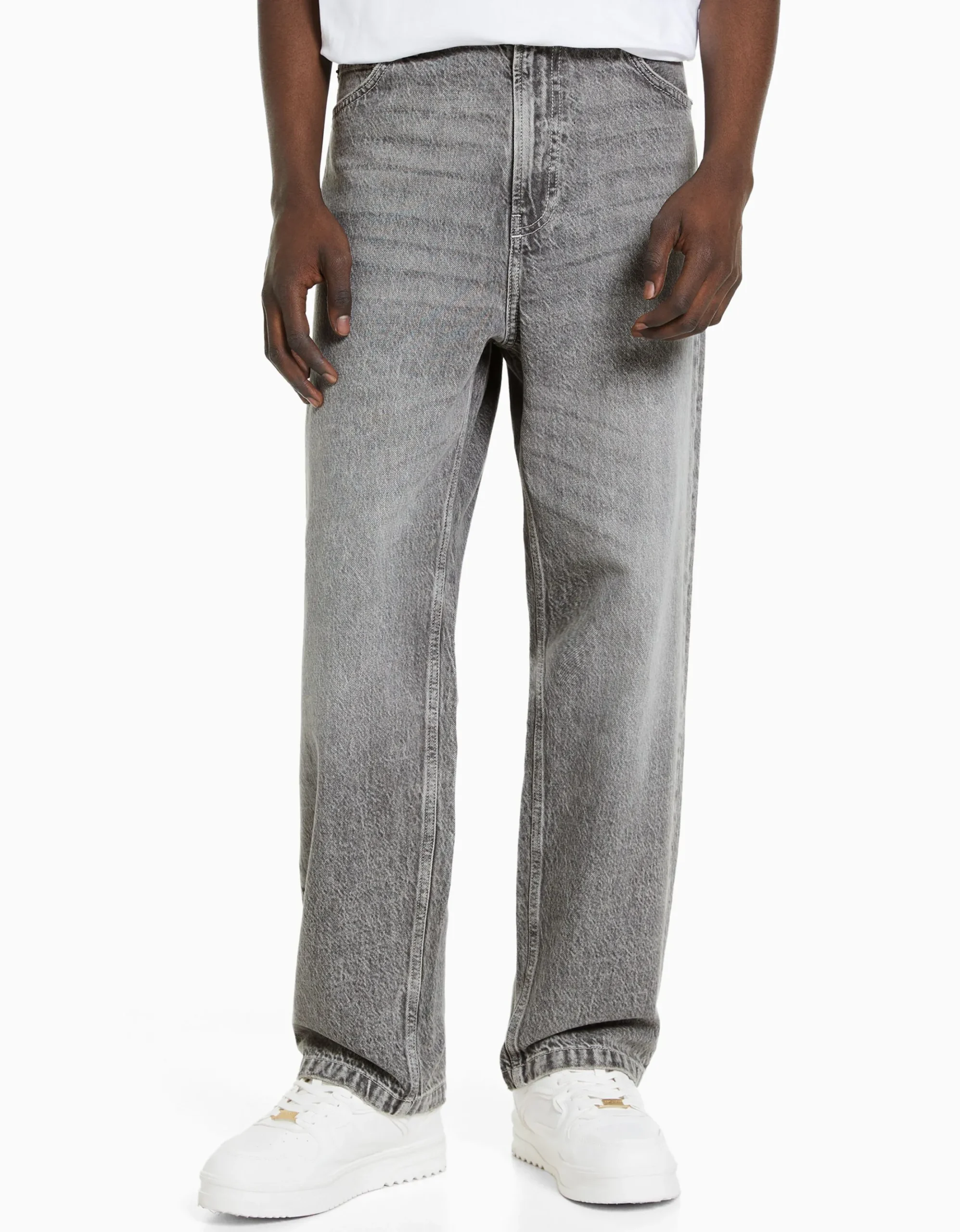 HOMME BERSHKA Vêtements*Jean baggy coloré