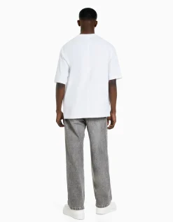 HOMME BERSHKA Vêtements*Jean baggy coloré