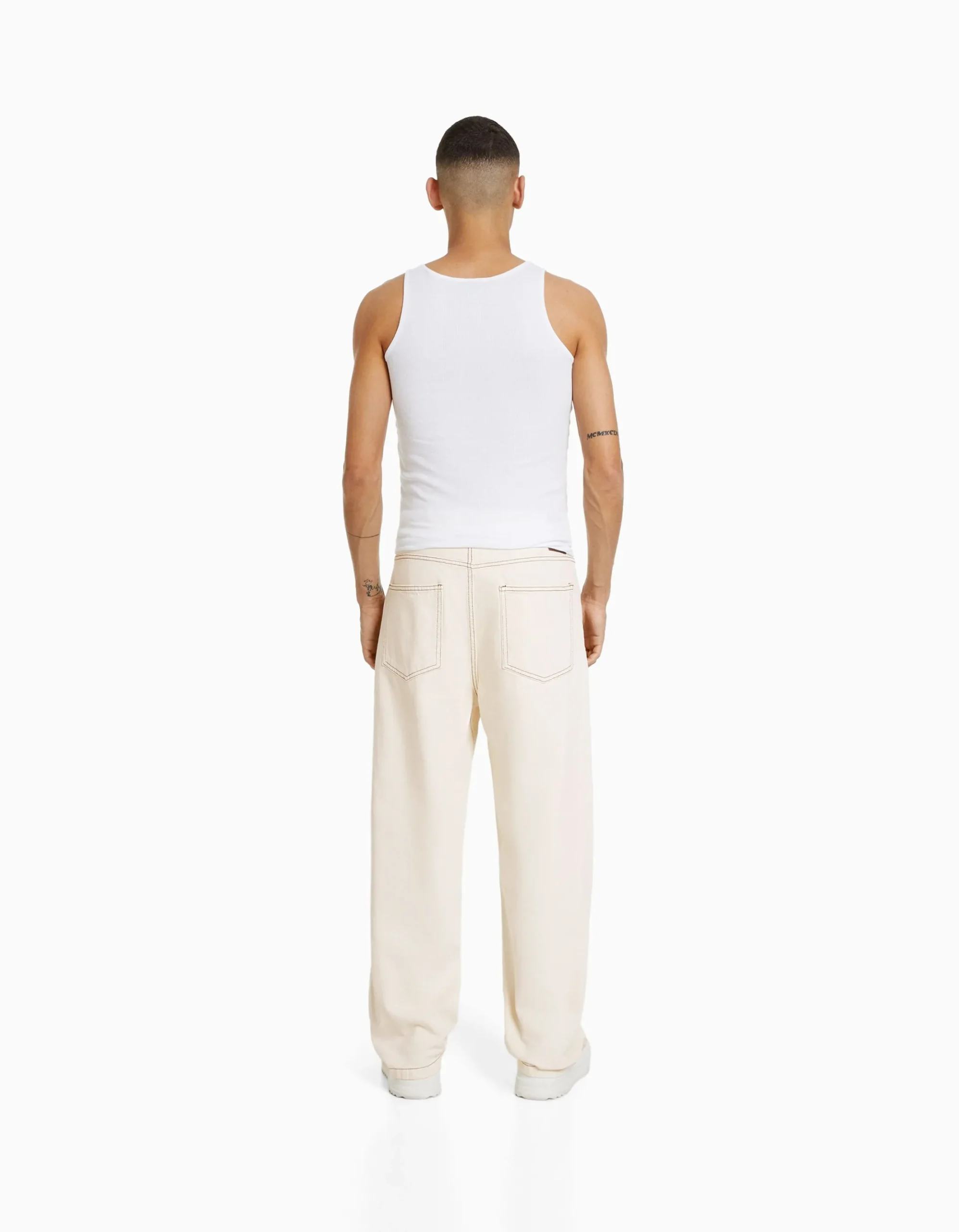 HOMME BERSHKA Vêtements*Jean baggy coloré
