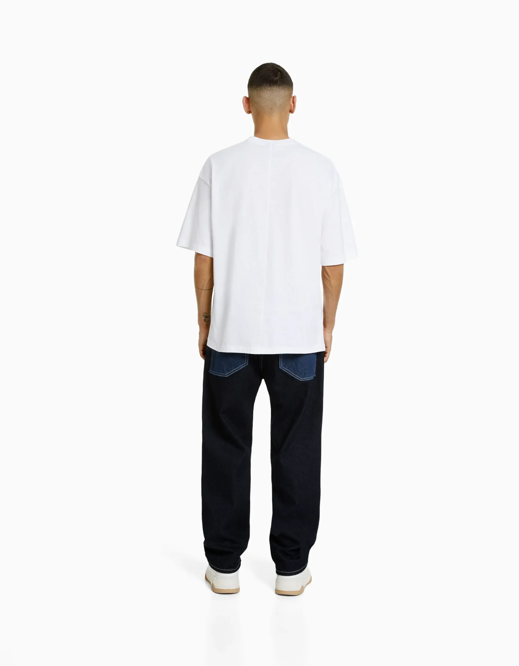 HOMME BERSHKA Vêtements*Jean baggy color block