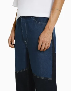 HOMME BERSHKA Vêtements*Jean baggy color block