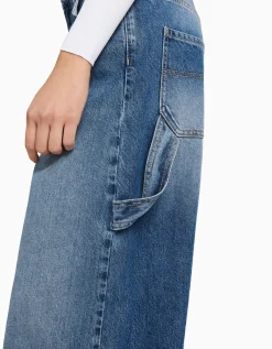FEMME BERSHKA Vêtements*Jean balloon carpenter wide leg détail