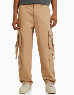 HOMME BERSHKA Vêtements*Jean cargo bandes