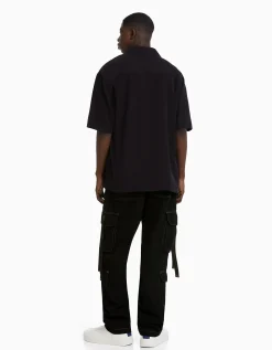 HOMME BERSHKA Vêtements*Jean cargo bandes