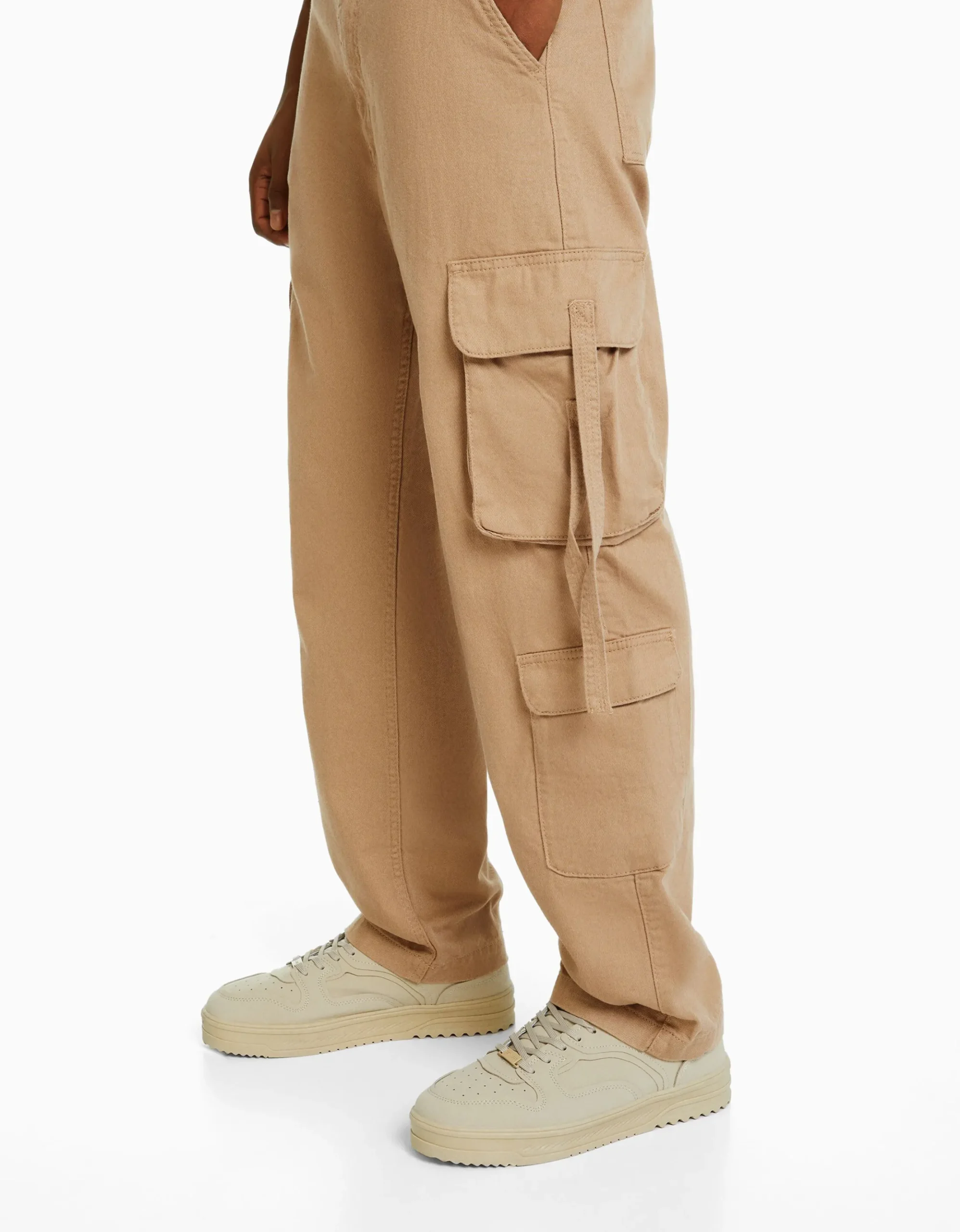 HOMME BERSHKA Vêtements*Jean cargo bandes