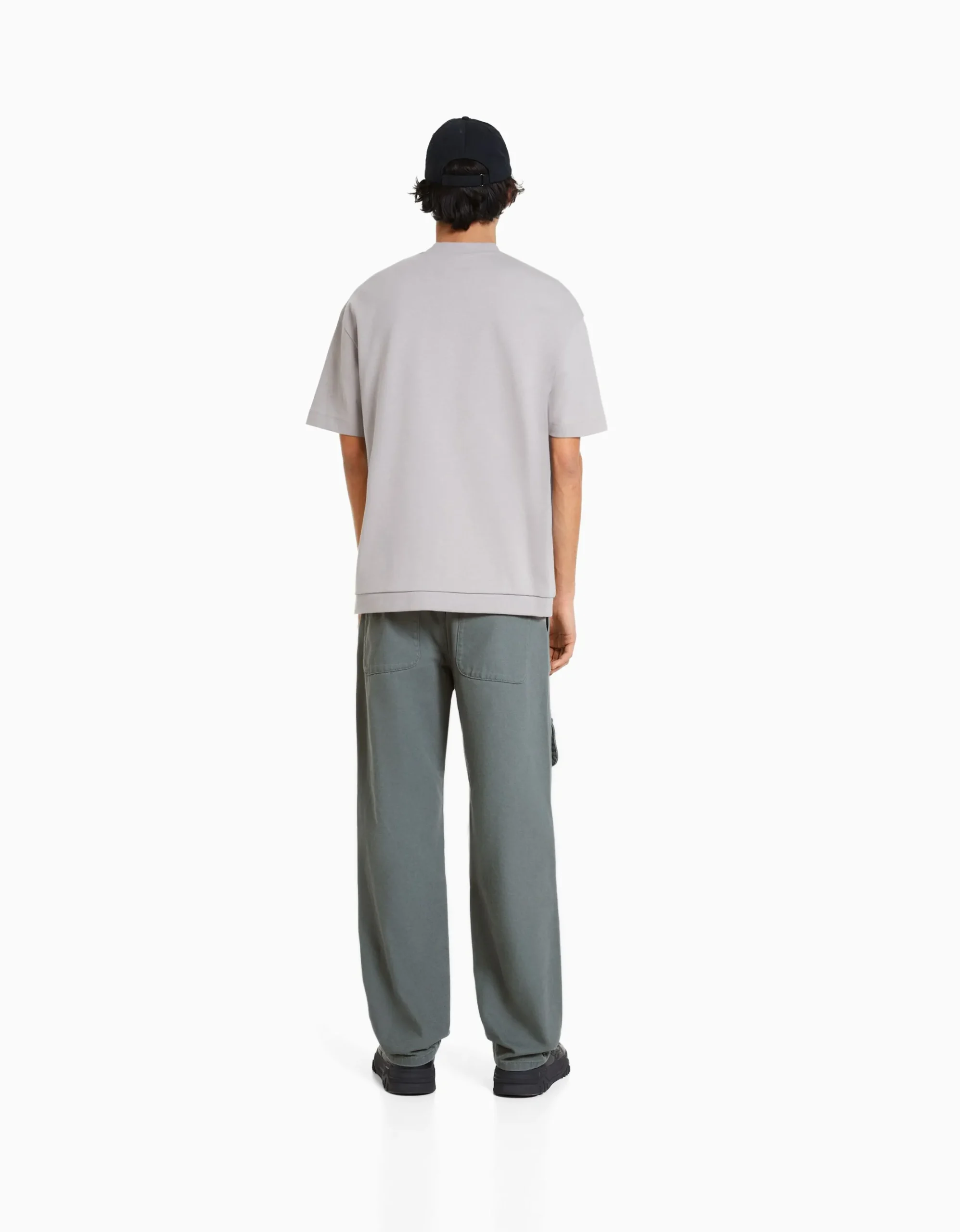 HOMME BERSHKA Vêtements*Jean cargo multipoches