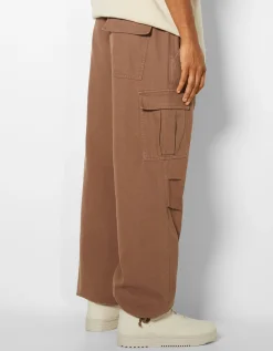 HOMME BERSHKA Pantalons et jeans*Jean cargo parachute