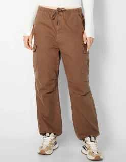 FEMME BERSHKA Cargo et parachute*Jean cargo parachute