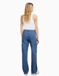 FEMME BERSHKA Jeans*Jean cargo straight