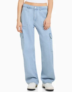 FEMME BERSHKA Jeans*Jean cargo straight