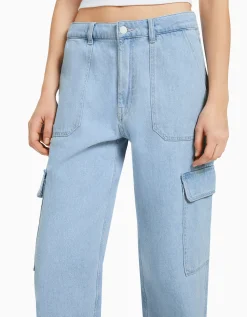 FEMME BERSHKA Jeans*Jean cargo straight