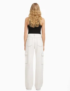 FEMME BERSHKA Jeans*Jean cargo straight