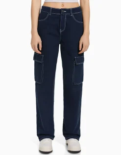 FEMME BERSHKA Jeans*Jean cargo straight