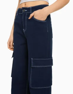 FEMME BERSHKA Jeans*Jean cargo straight