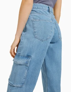 FEMME BERSHKA Jeans*Jean cargo straight