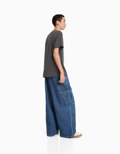 HOMME BERSHKA Vêtements*Jean cargo volume