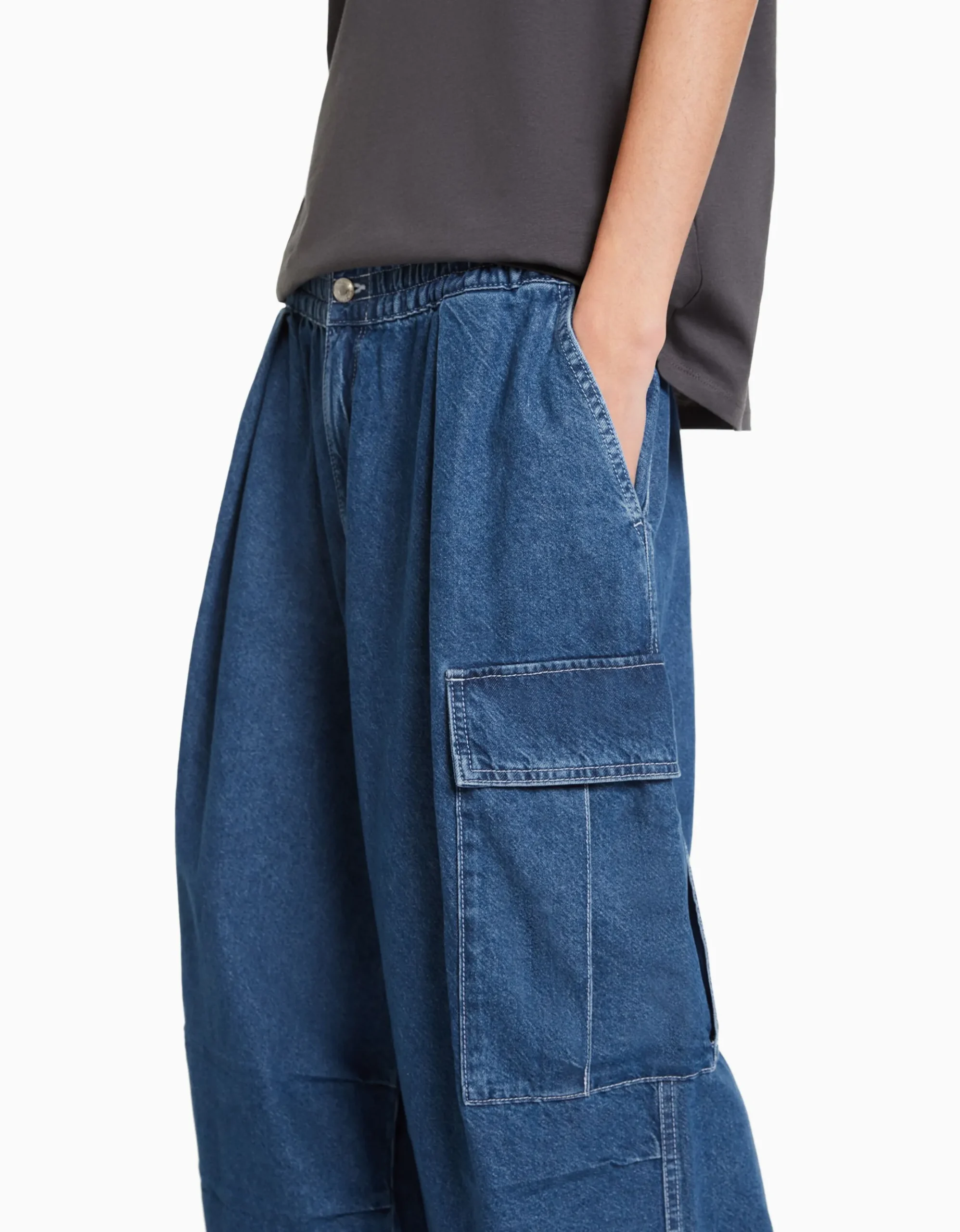 HOMME BERSHKA Vêtements*Jean cargo volume