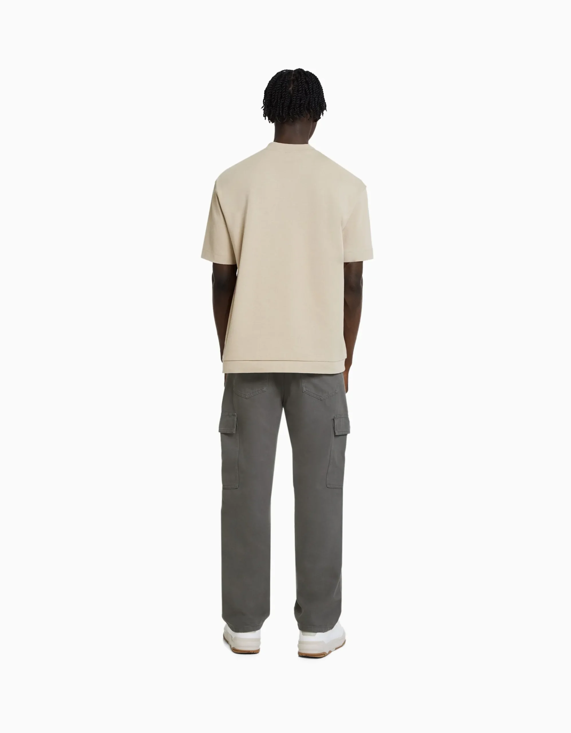 HOMME BERSHKA Cargo et parachute*Jean cargo wide