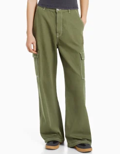 FEMME BERSHKA Denim*Jean cargo wide