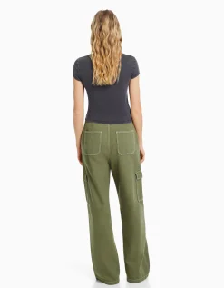 FEMME BERSHKA Denim*Jean cargo wide