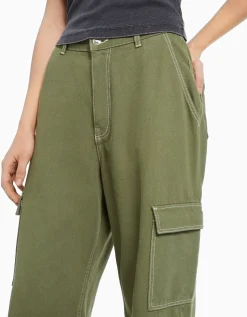 FEMME BERSHKA Denim*Jean cargo wide
