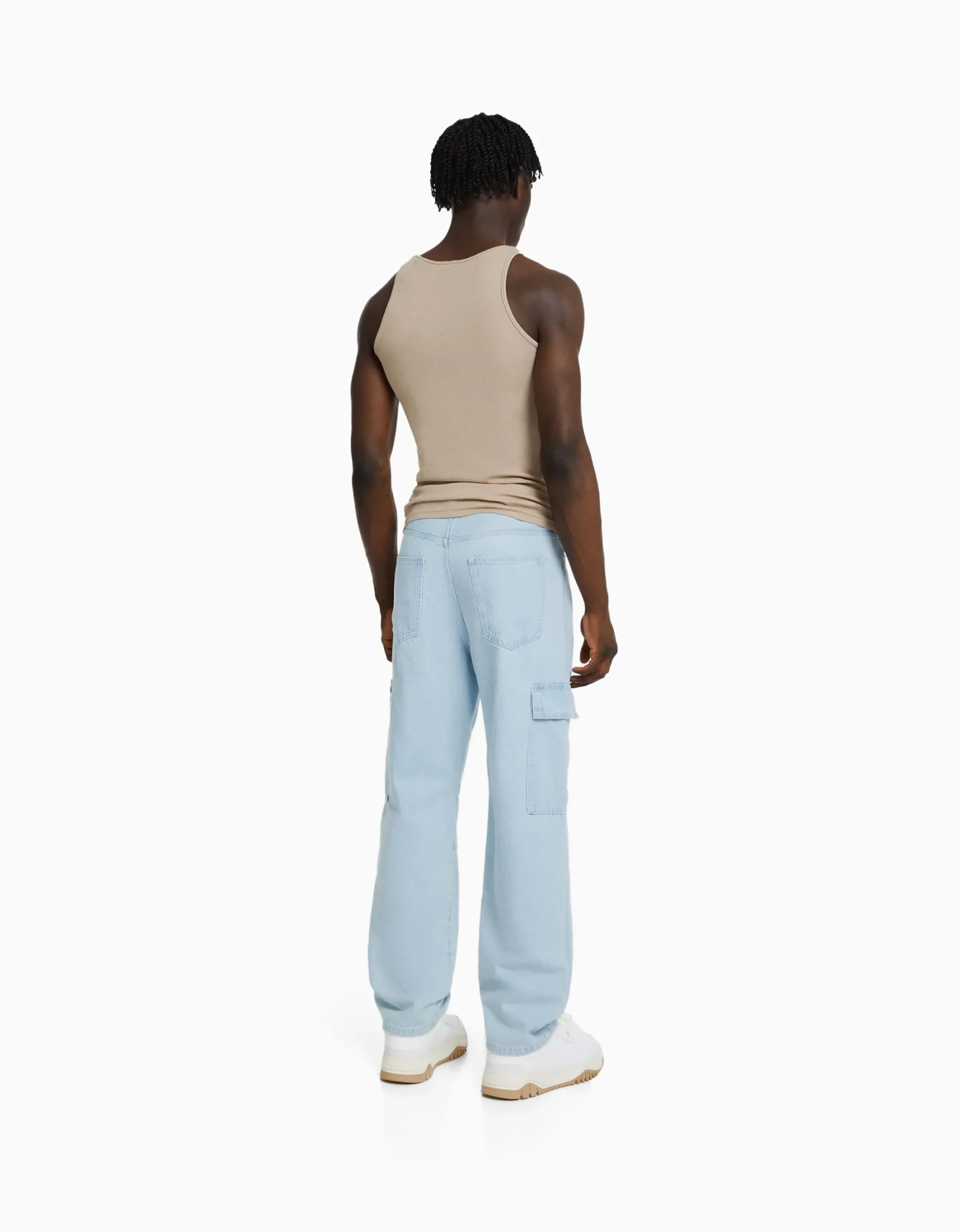 HOMME BERSHKA Vêtements*Jean cargo wide