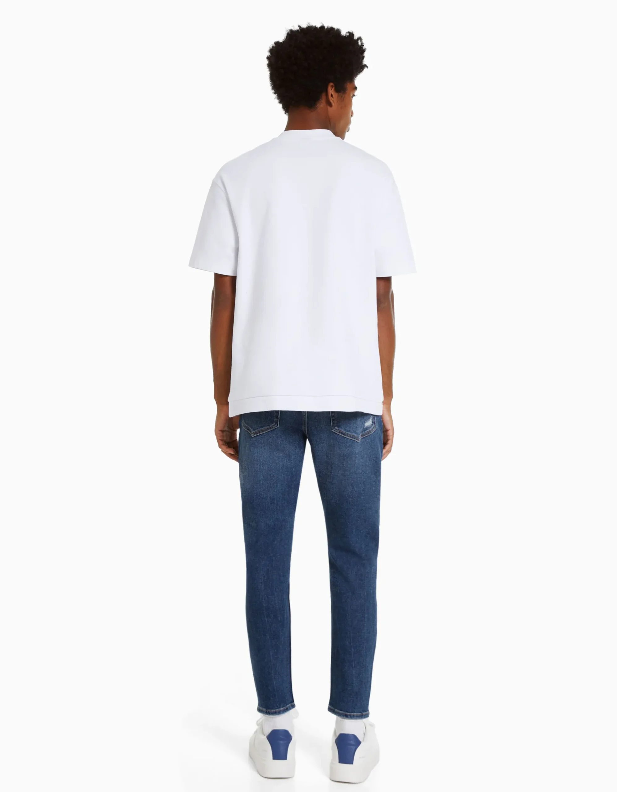 HOMME BERSHKA Jeans*Jean carotte déchiré