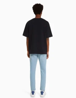 HOMME BERSHKA Jeans*Jean carotte déchiré