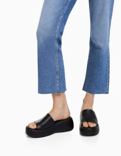 FEMME BERSHKA Vêtements*Jean cropped flare