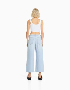 FEMME BERSHKA Jeans*Jean cropped wide leg
