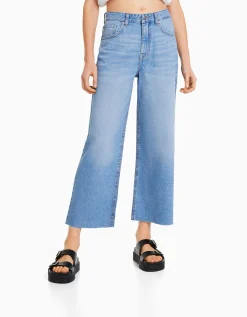 FEMME BERSHKA Jeans*Jean cropped wide leg