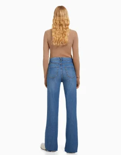 FEMME BERSHKA Jeans*Jean décontracté fente latérale
