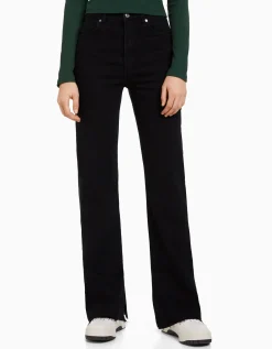 FEMME BERSHKA Jeans*Jean décontracté fente latérale