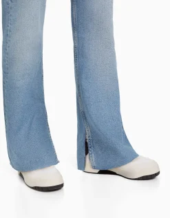 FEMME BERSHKA Jeans*Jean décontracté fente latérale