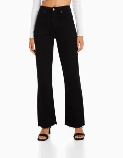 FEMME BERSHKA Jeans*Jean décontracté fente latérale