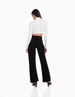 FEMME BERSHKA Jeans*Jean décontracté fente latérale
