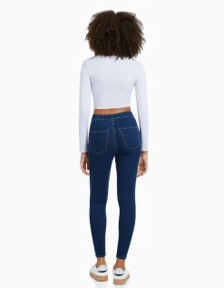 FEMME BERSHKA Jeans*Jean jegging taille très haute