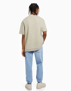 HOMME BERSHKA Jeans*Jean jogger déchiré