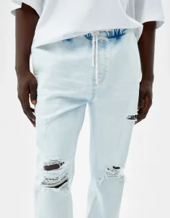 HOMME BERSHKA Pantalons et jeans*Jean jogger déchiré