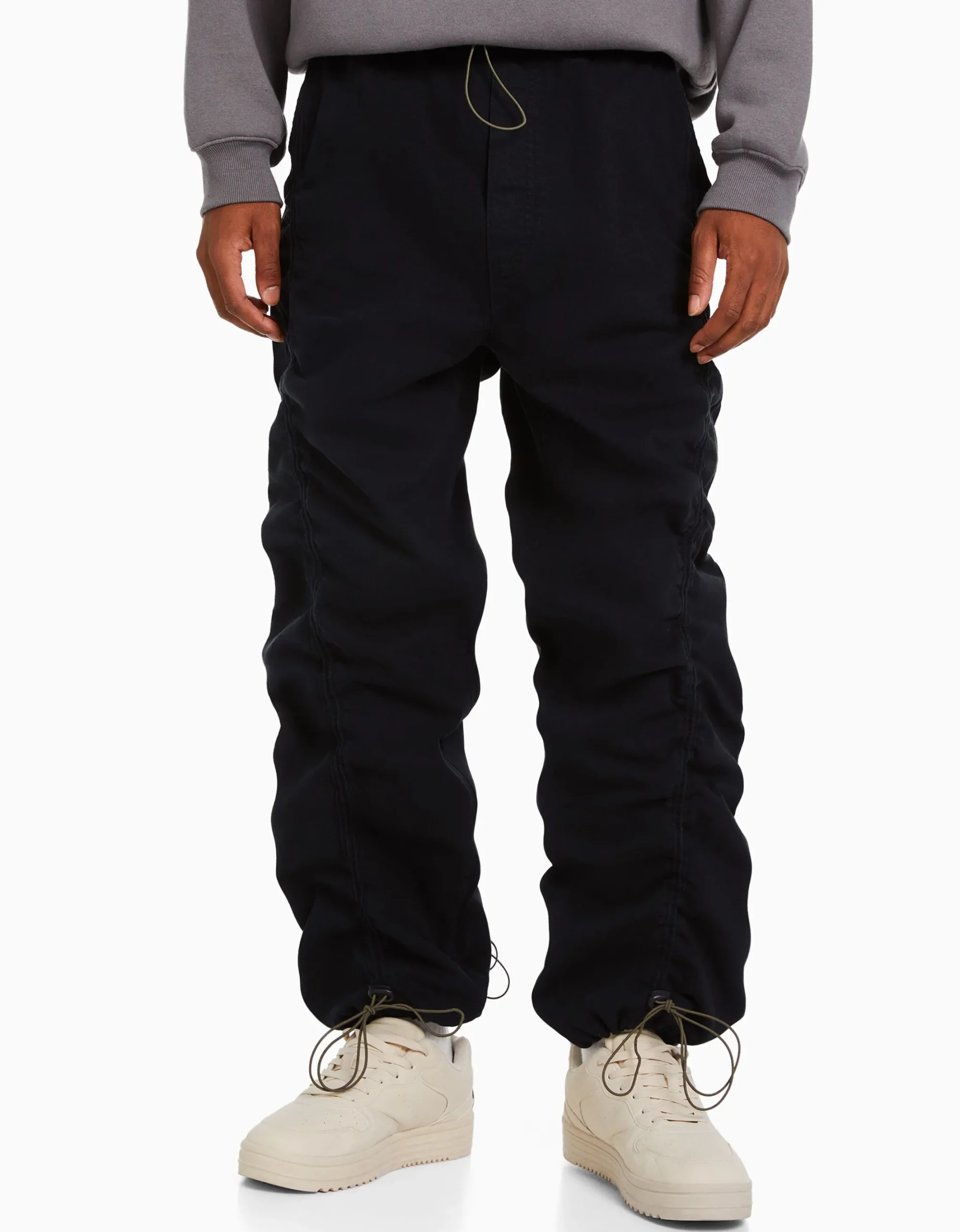 HOMME BERSHKA Vêtements*Jean jogger parachute gathering