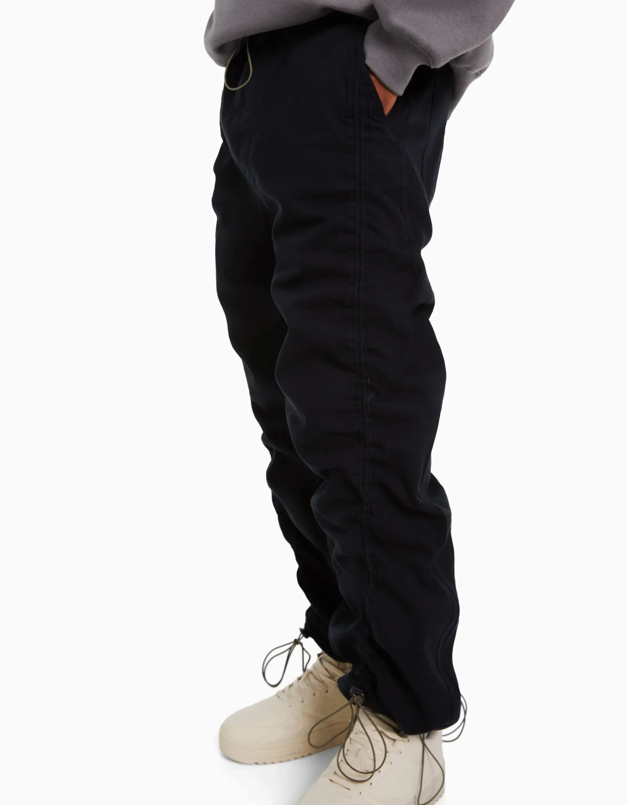 HOMME BERSHKA Vêtements*Jean jogger parachute gathering