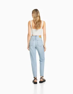 FEMME BERSHKA Jeans*Jean mom déchiré