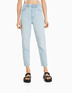 FEMME BERSHKA Jeans*Jean mom slim décontracté