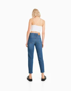 FEMME BERSHKA Jeans*Jean mom slim décontracté