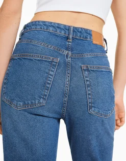 FEMME BERSHKA Jeans*Jean mom slim décontracté