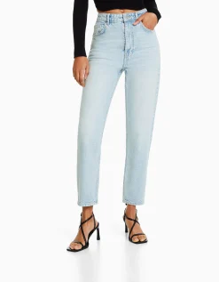 FEMME BERSHKA Jeans*Jean mom slim décontracté